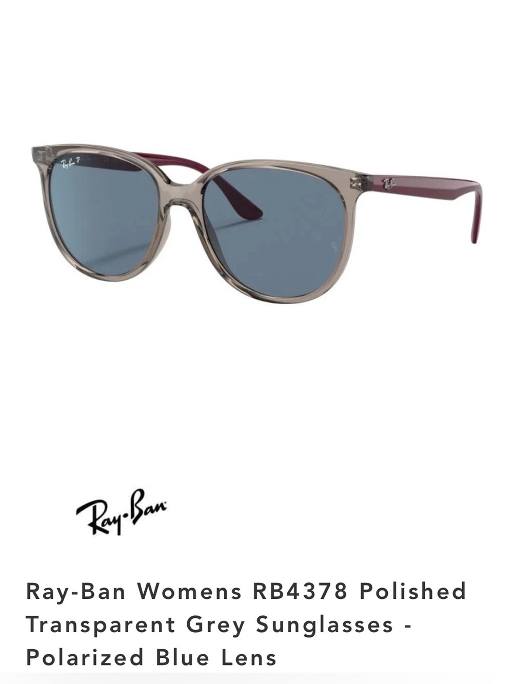 Ray-Ban Women's Polarized Sunglasses RB4378